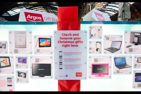 Argos' Gift Box Christmas shop